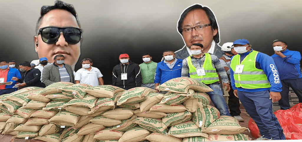 सूर्यविनायक वडा नं ८ दार्जिलिङ हाईट र मिलनबस्तीमा व्यवसायीद्धारा राहत वितरण