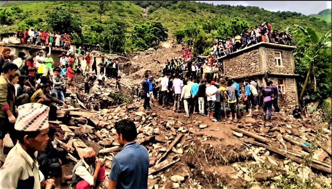 गाँसको आशमा पहिरो पीडित टहरामा image