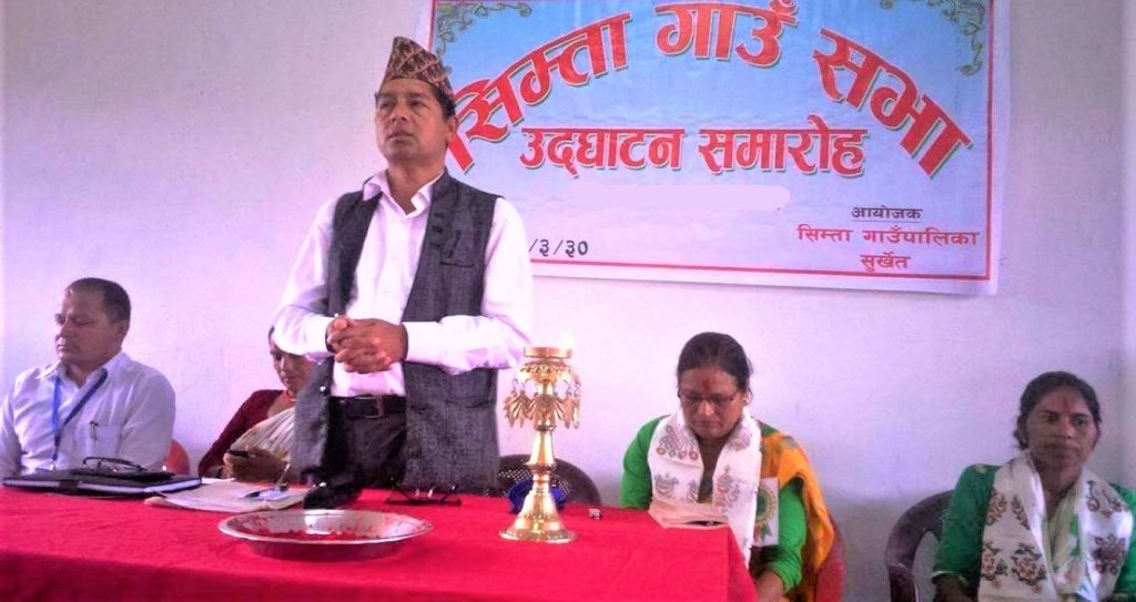 सिम्ता गाउँपालिकाका अध्यक्षलाई कोरोना सङ्क्रमण
