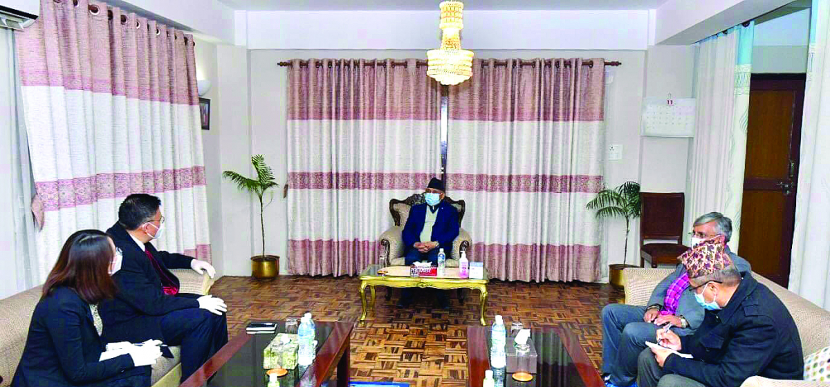 विभाजित नेकपा मिलाउन चिनियाँको दौडधुप image