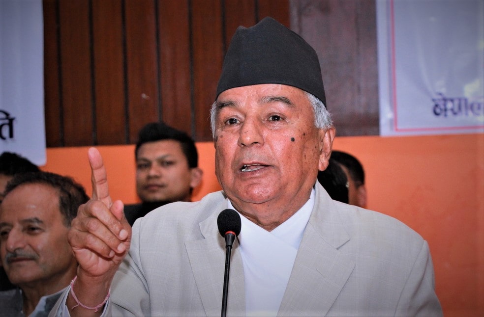 ओली सरकारको देशैभर प्रतिवाद गर्छाैं: पौडेल image