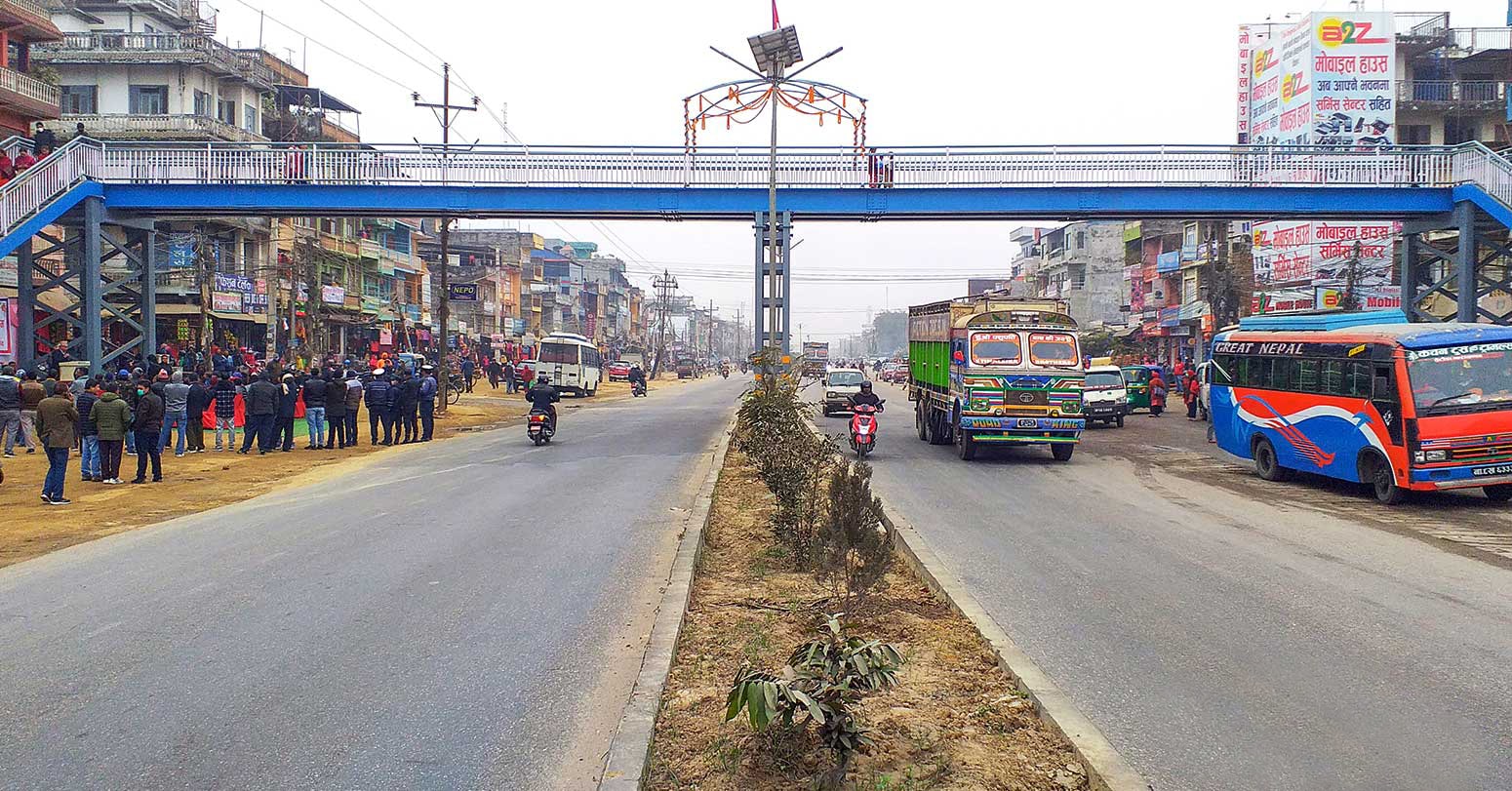 चितवनमा पहिलोपटक आकासे पुल सञ्चालनमा image