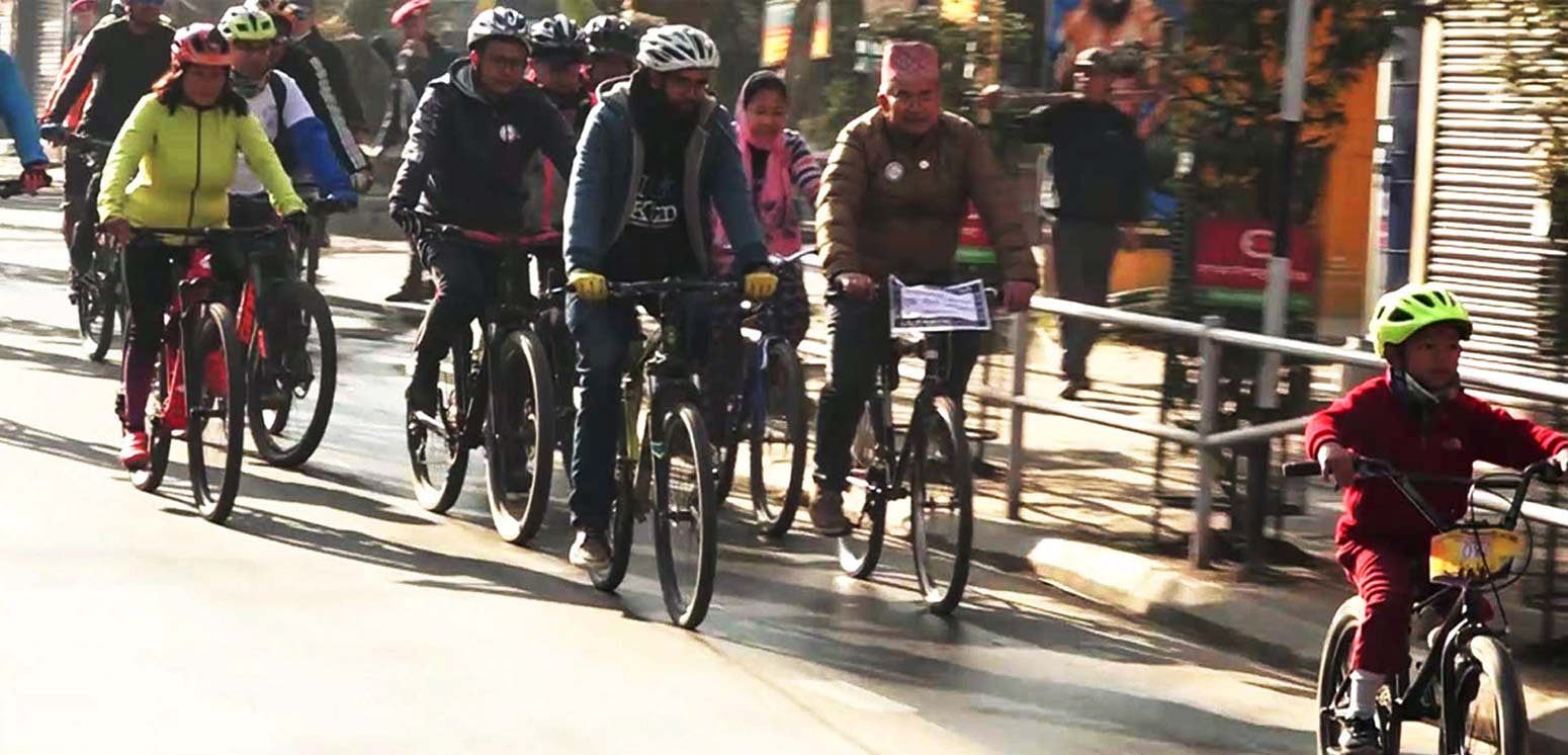 ललितपुरमा ‘स्वच्छ सहरका लागि मेरो साइकल’ अभियान चलाइँदै image