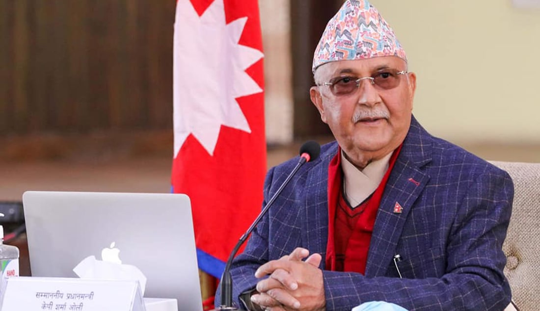 नेपाल र भारत आकारमा सानो ठूलो देश भए पनि बराबर हैसियतस् प्रधानमन्त्री ओली image