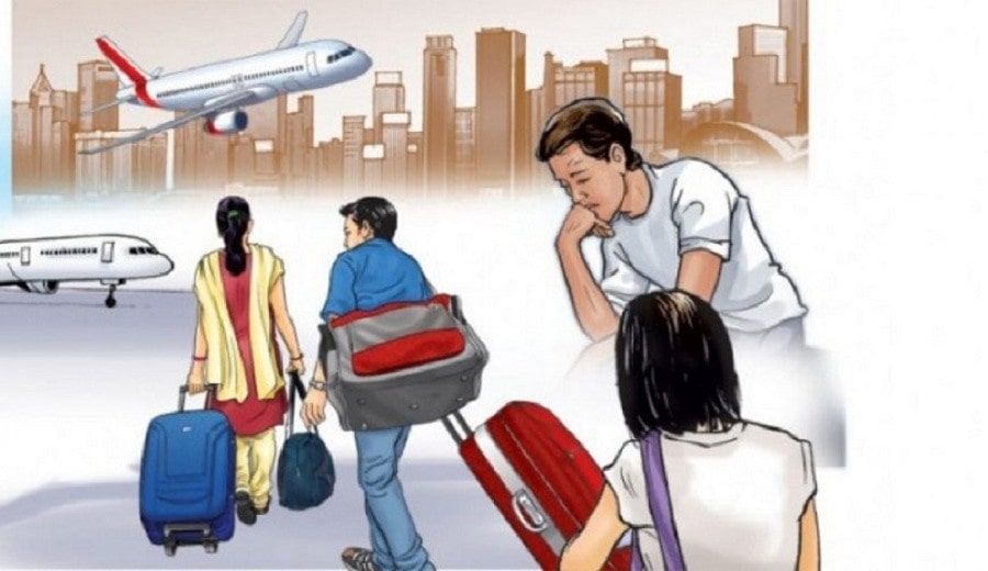 देश छाड्ने नेपालीको संख्या बढ्यो, दुई वर्षमा स्थायी रूपमा १ लाख ३७ हजार विदेश image