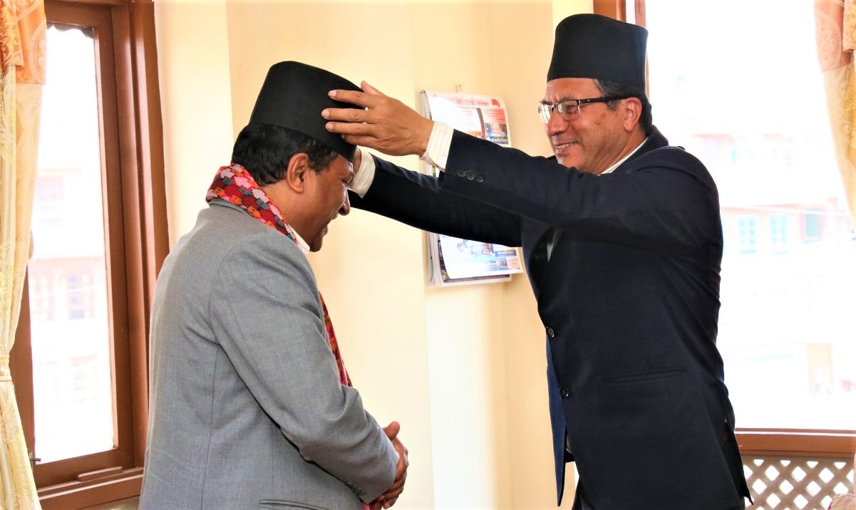 बुटवल उपमहानगरपालिकाका प्रमुख र भक्तपुर नगरपलिका प्रमुखबीच भेट सम्पन्न, शैक्षिक सस्थासंग समन्वय गर्ने प्रतिवद्धता image