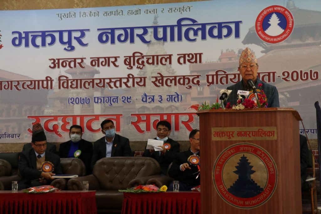 खेल–खेलको निम्ति मात्र नभई देशको सार्वभौमिकता रक्षाको निम्ति खेल्नुपर्छ : अध्यक्ष विजुक्छे