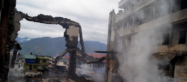 फुङ्लिङमा आगलागीबाट ३३८ परिवार विस्थापित