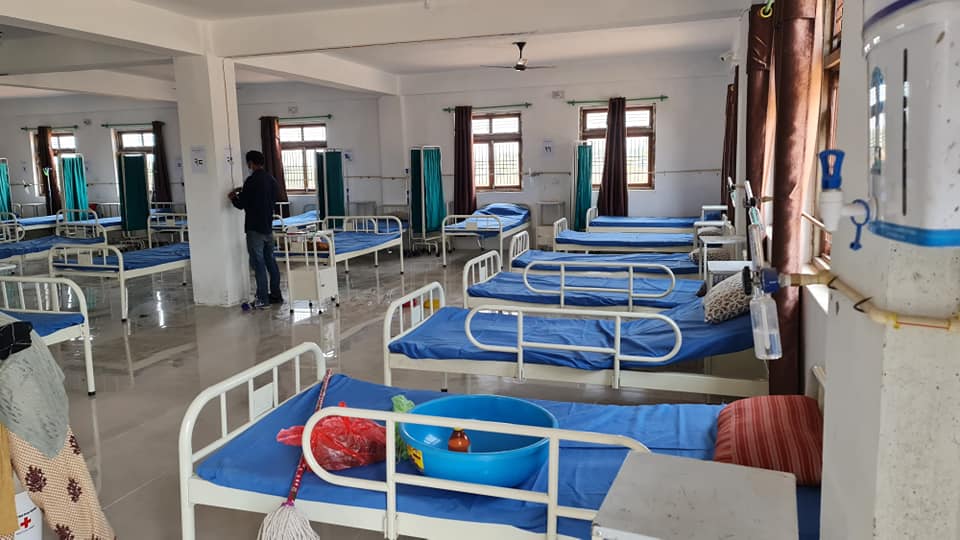 तुलसीपुर कोरोना मेट्रो अस्पतालका लागि सहयोग