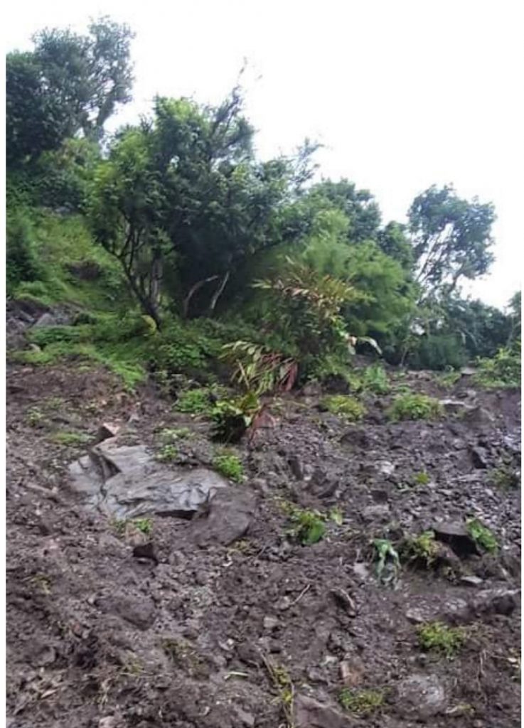 दैलेखको आठबीस नगरको छेपाडी गाउँमा पहिरो