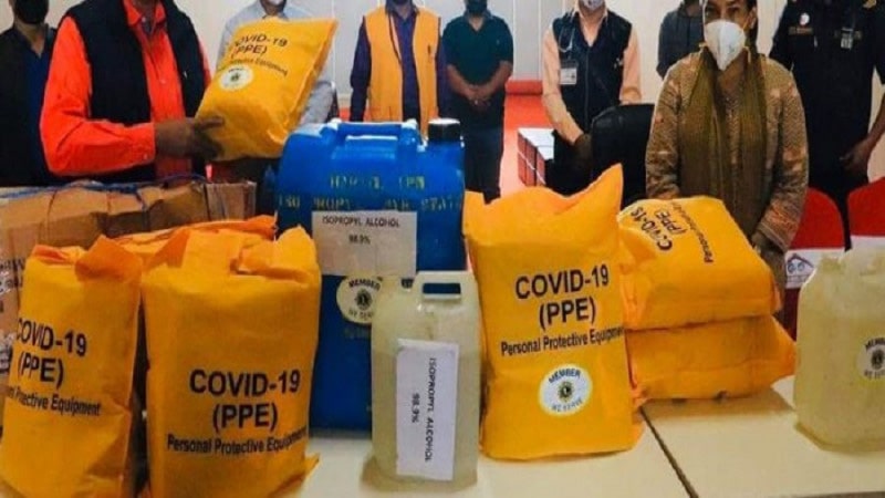 प्रेस सङ्गठनद्वारा पत्रकारलाई स्वास्थ्य सामग्री प्रदान