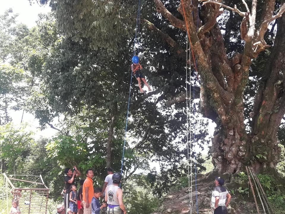 राङरुङमा रुखमा चढ्ने साहसिक खेल शुरु image