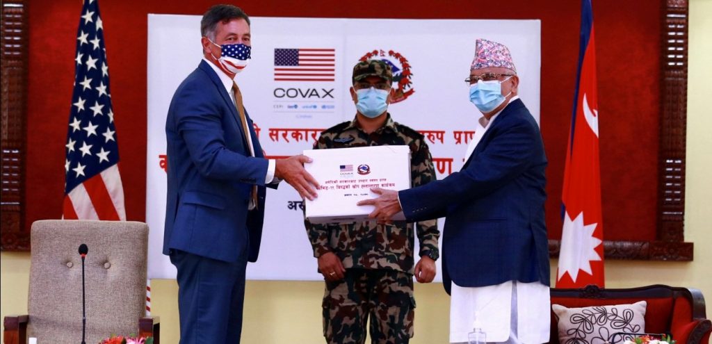 अमेरिकी सरकारबाट खोप हस्तान्तरण