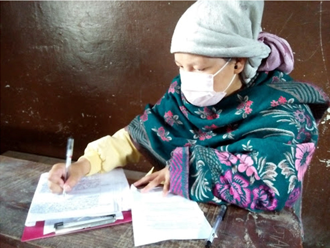 परीक्षा दिँदै सात दिनकी सुत्केरी