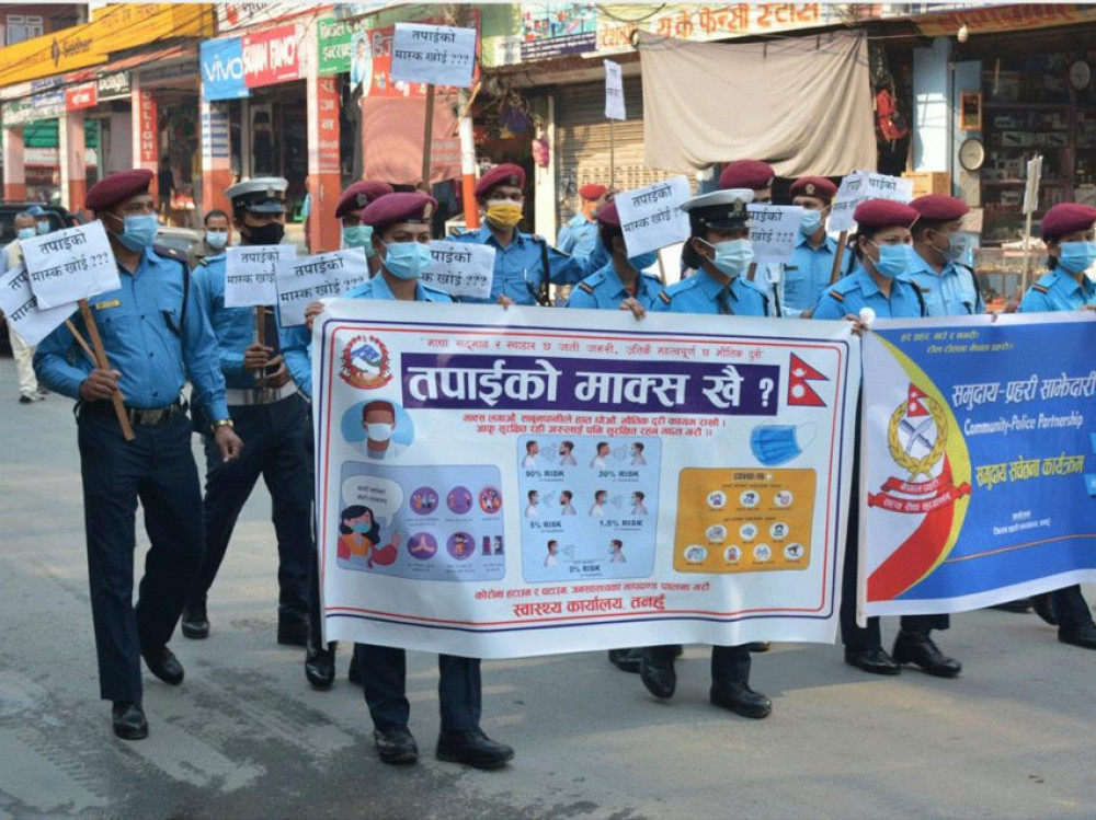 प्रहरीले फेरि शुरु गर्यो ‘तपाईंको मास्क खोइ ?’ अभियान