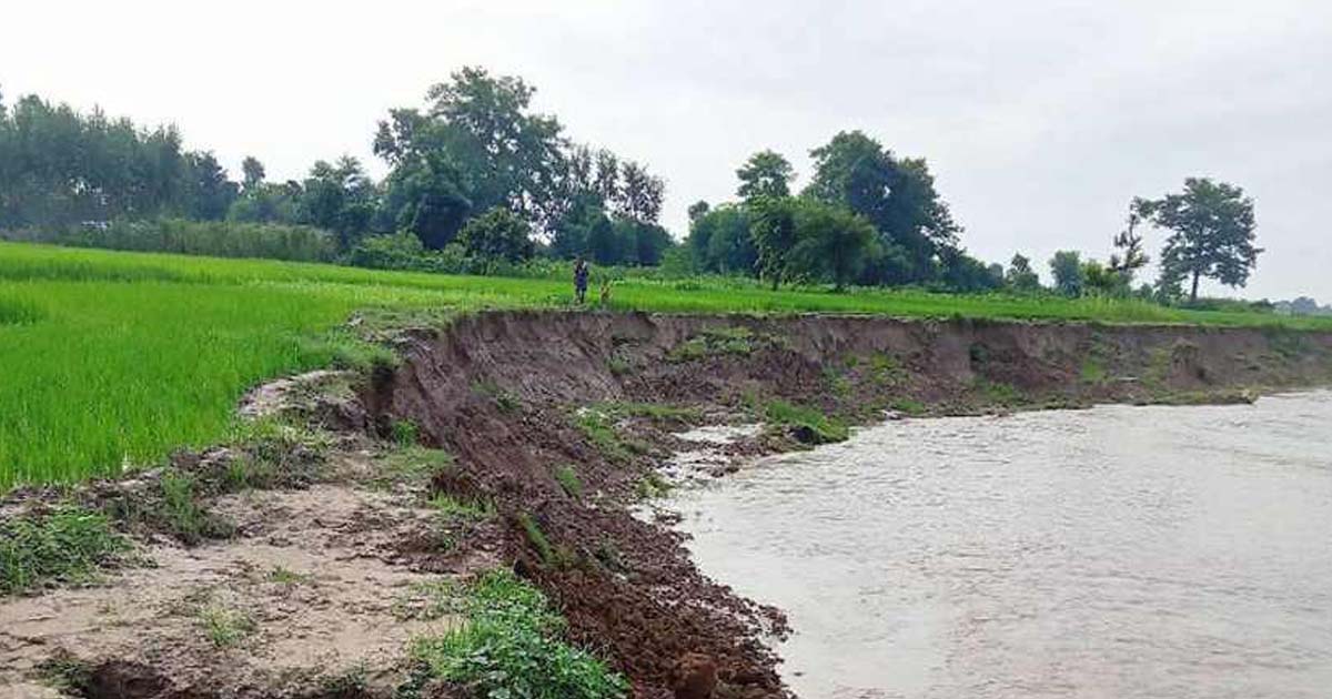 स्याली नदीे कटानले मरघटैया उच्च जोखिममा image