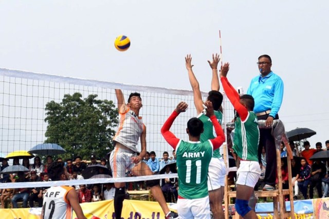 भलिबलमा आर्मीको जीत