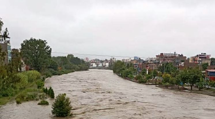 लगातारको वर्षाका कारण उपत्यकाका केही स्थान डुबानमा