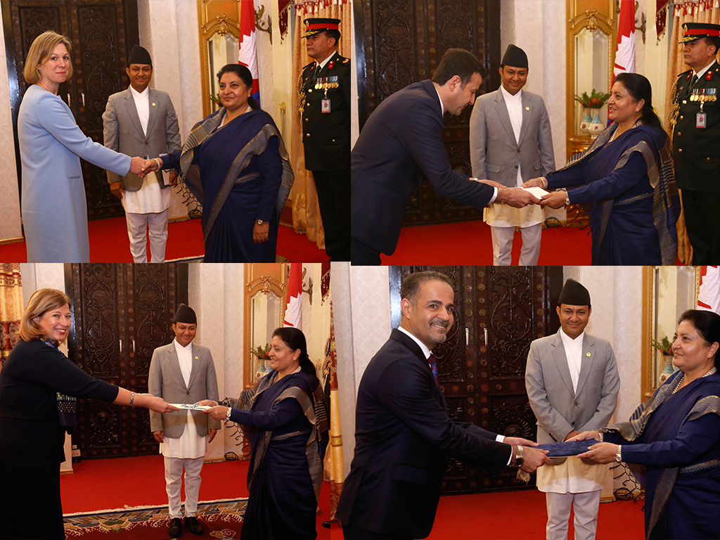 चार देशका राजदूतद्वारा ओहोदाको प्रमाणपत्र प्रस्तुत