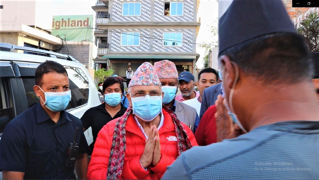 रानीकोटमा पूर्व प्रधानमन्त्री ओलीको एक दिन, भिलेज हाइल्याण्ड रिर्साेटले गर्‍यो भव्य स्वागत image