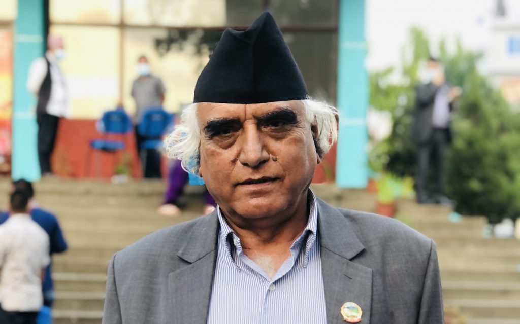 मुख्यमन्त्री पोखरेलद्वारा भेटेरीनरी अस्पतालको शिलान्यास