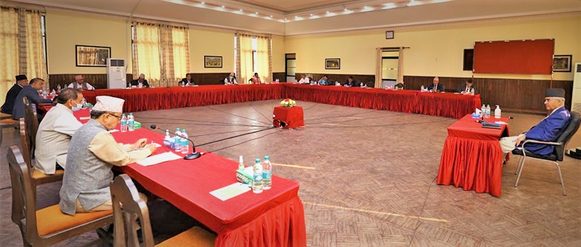 शीर्ष नेतासहित निर्वाचन तयारी समितिको बैठक बस्दै image