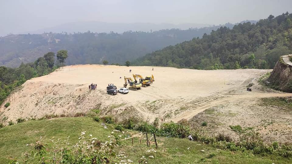 भङ्गेरीडाँडामा रग्बी रङ्गशाला निर्माण गरिँदै image