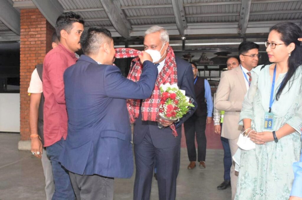 नव–नियुक्त भारतीय राजदूत नवीन श्रीवास्तव काठमाडौंमा