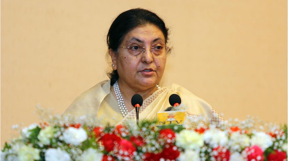 कृषिलाई उद्योगका रुपमा विकास गर्ने लक्ष्य पूरा गर्न राष्ट्रपतिको आग्रह image