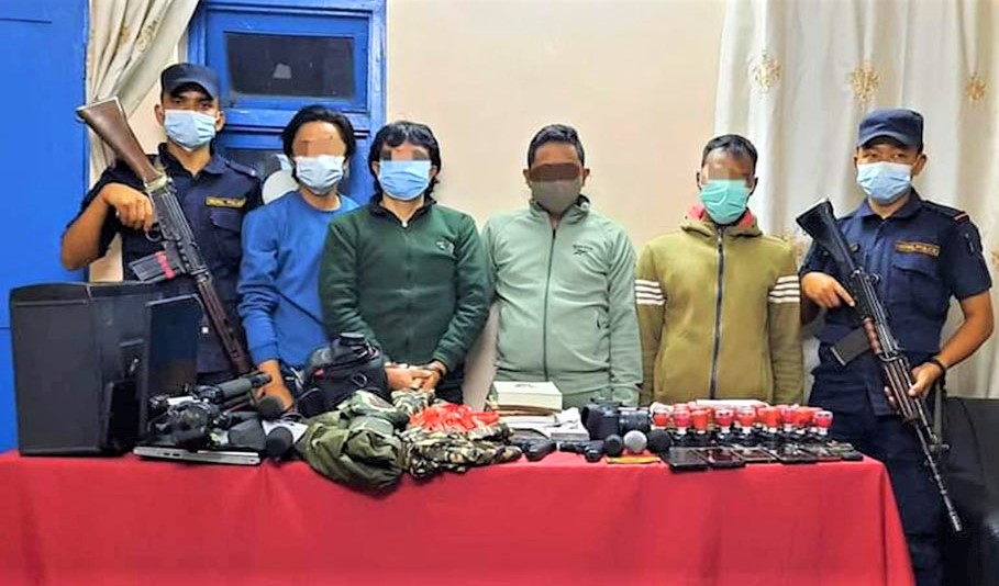 सिलिण्डर ग्यास विष्फोट गराउने चार जना थुनामा