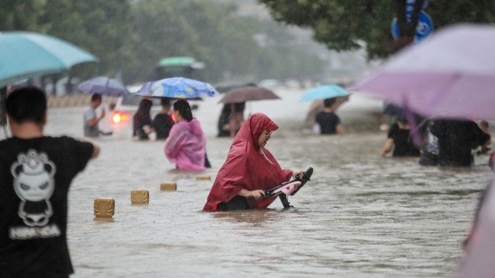 वर्षाले चीनको जियाङ्सीमा ४८५,००० मानिस प्रभावित