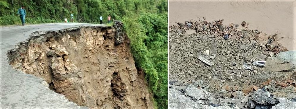 पृथ्वीराजमार्ग भासिदा यातायात ठप्प