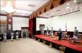 राष्ट्रपतिसमक्ष नवनियुक्त तीन मन्त्रीको शपथ