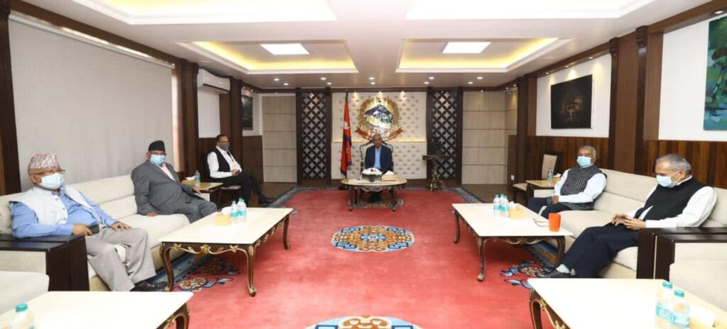 बालुवाटारमा गठबन्धनको बैठक बस्दै
