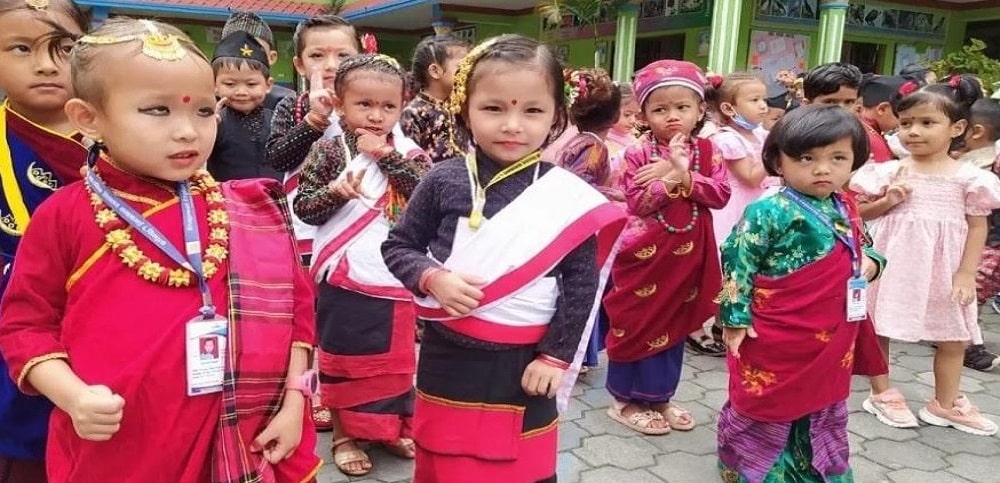 मौलिक संस्कृतिको पाठ सिकाउँदै विद्यालय image