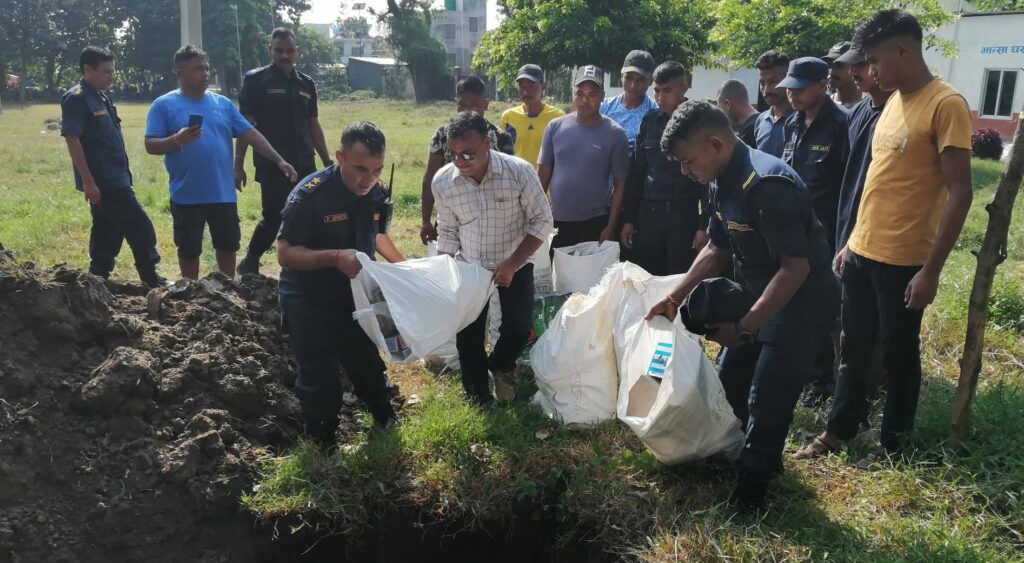 बर्दियामा दश बोरा पटका नष्ट