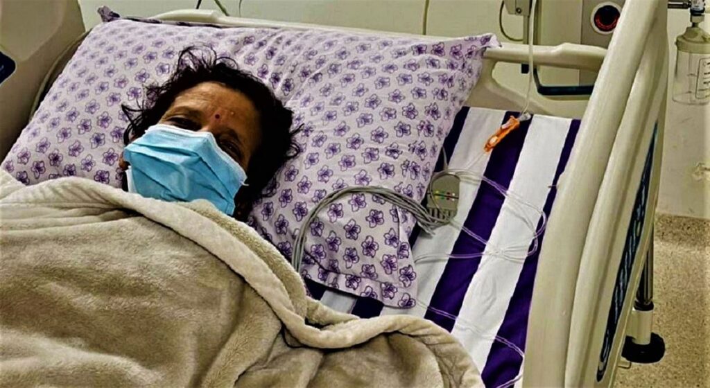 प्रचण्डकी पत्नी सीता दाहालको भेन्टिलेटरमा उपचार हुँदै