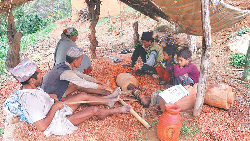 व्यावसायिक हुन सकेन ठेकी बनाउने पेसा