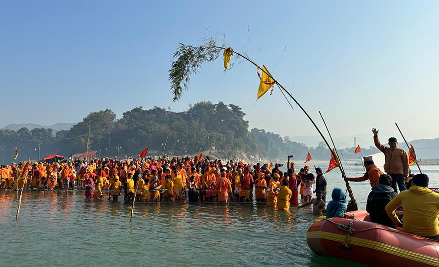 ऐतिहासिकस्थल रभुँवाघाटमा माघे सङ्क्रान्ति मेला