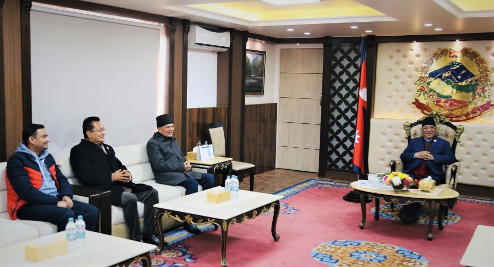 बालुवाटारमा बाबुरामको सक्रियता image