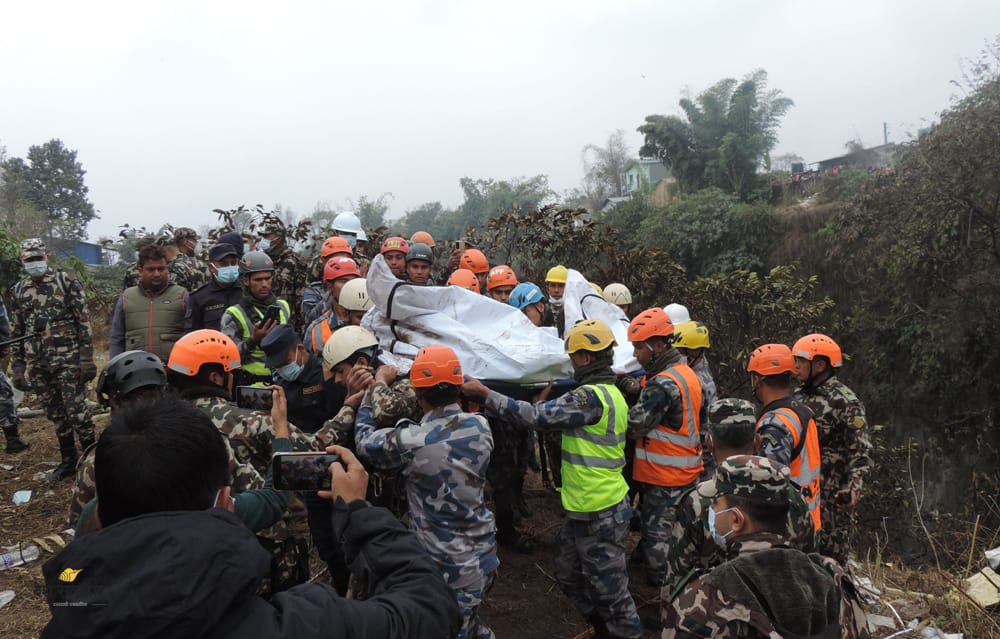 पोखरा विमान दुर्घटनाः शव काठमाडौँ पठाइँदै image