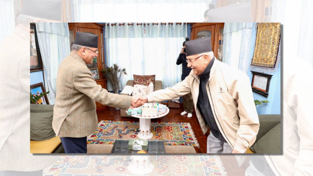 ओलीसँग सवा दुई घन्टा वार्तापछि प्रधानमन्त्री प्रचण्डले भने–गठबन्धन भत्किने कुरै छैन image
