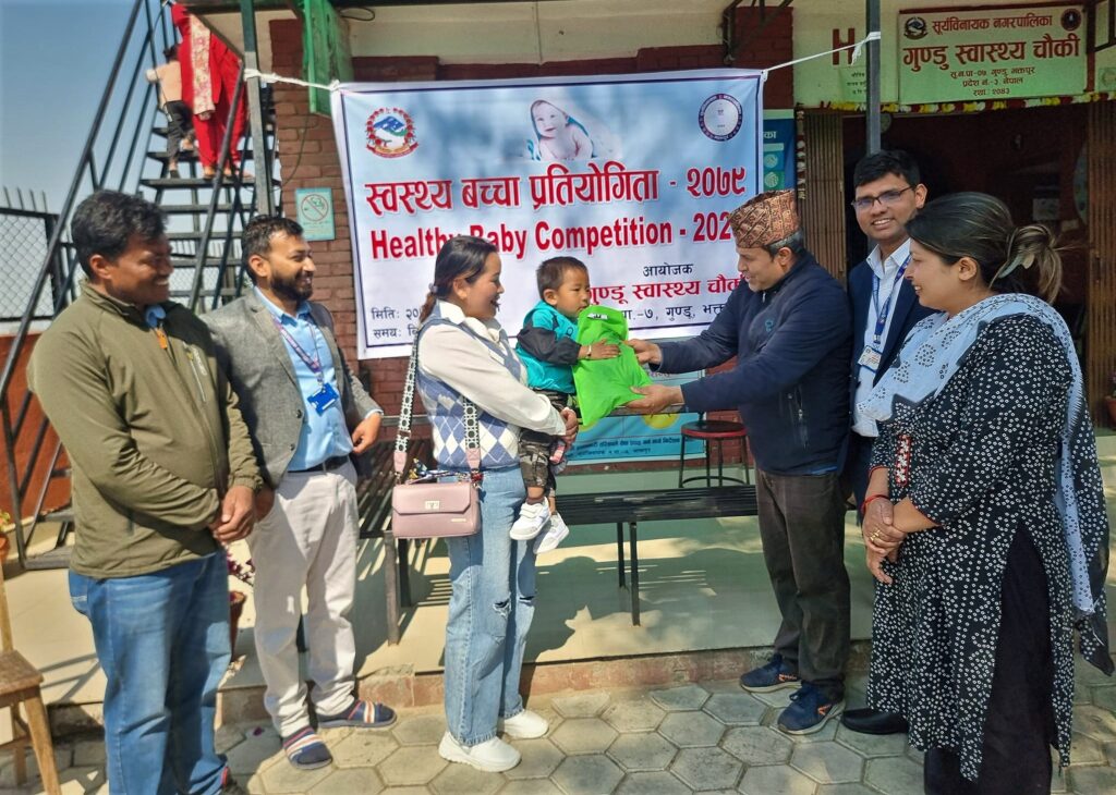 पन्ध्र महिना देखि तीन बर्ष मुनिका बच्चाको प्रतियोगिता, वडावासी अच्चमित