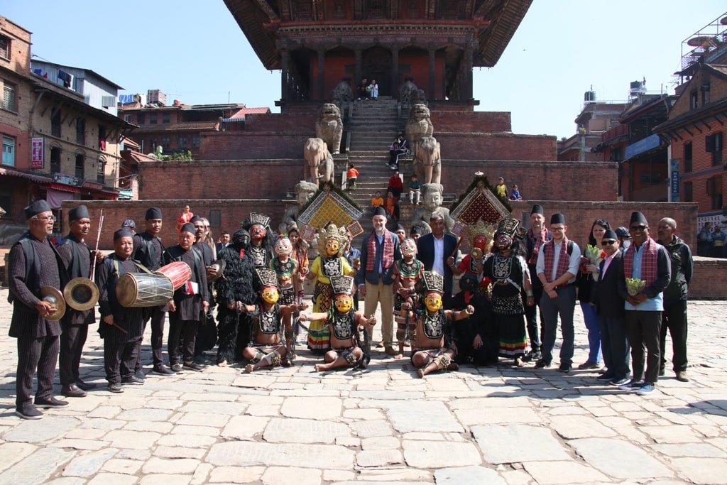 लक्जमवर्गका मन्त्री फ्रान्ज फायटले गरे भक्तपुर भ्रमण