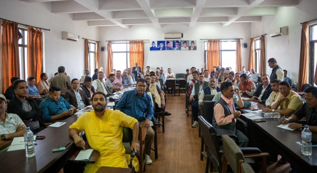 कांग्रेस जिल्ला सभापतिहरुको भेलामा १४ बुँदे प्रतिवद्धता पारित