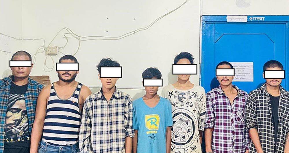 व्यक्तिगत रिसिभीका कारण अपहरण गरी कुटपिट सात जना पक्राउ