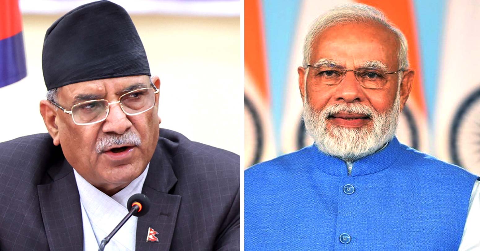 प्रधानमन्त्री प्रचण्डलाई मोदीको फोन image