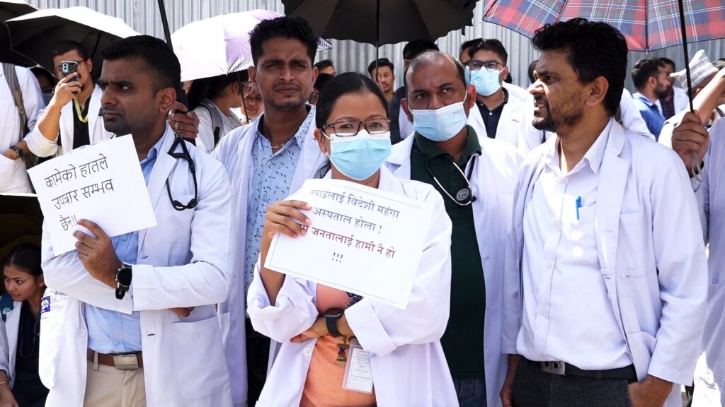कारबाही नगरेसम्म आन्दोलन जारी रहने चिकित्सकहरुको चेतावनी