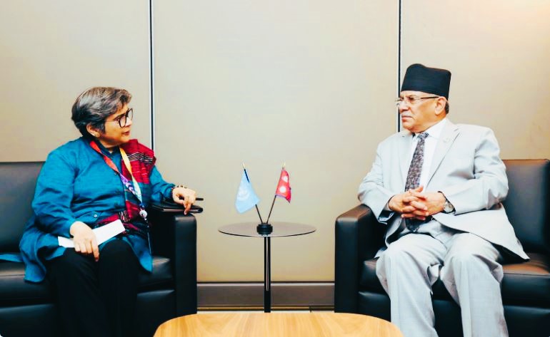 राष्ट्रसङ्घीय उच्च प्रतिनिधि फातिमासंगको भेटमा के भने प्रधानमन्त्री प्रचण्डले ?