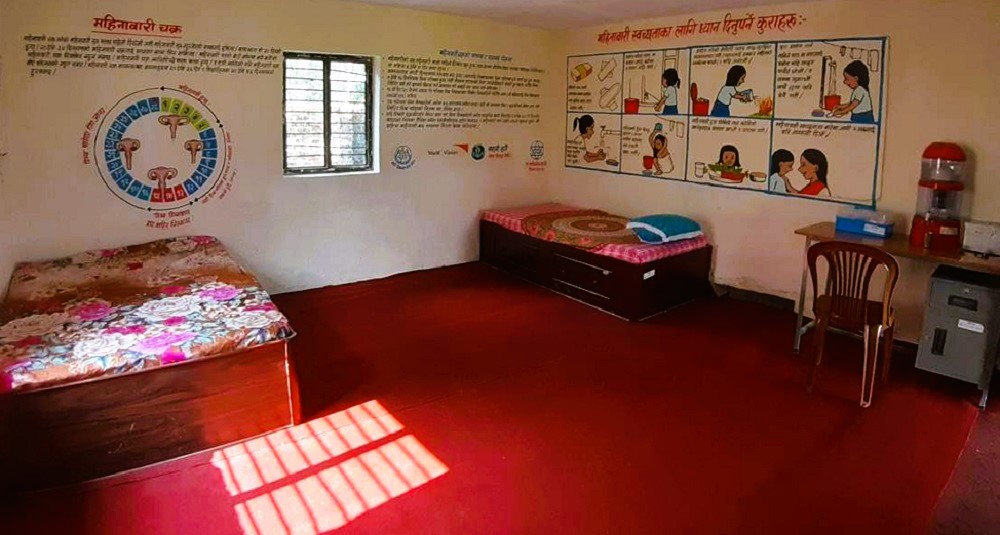 छात्राका लागि विद्यालयमा महिनावारी कक्ष निर्माण